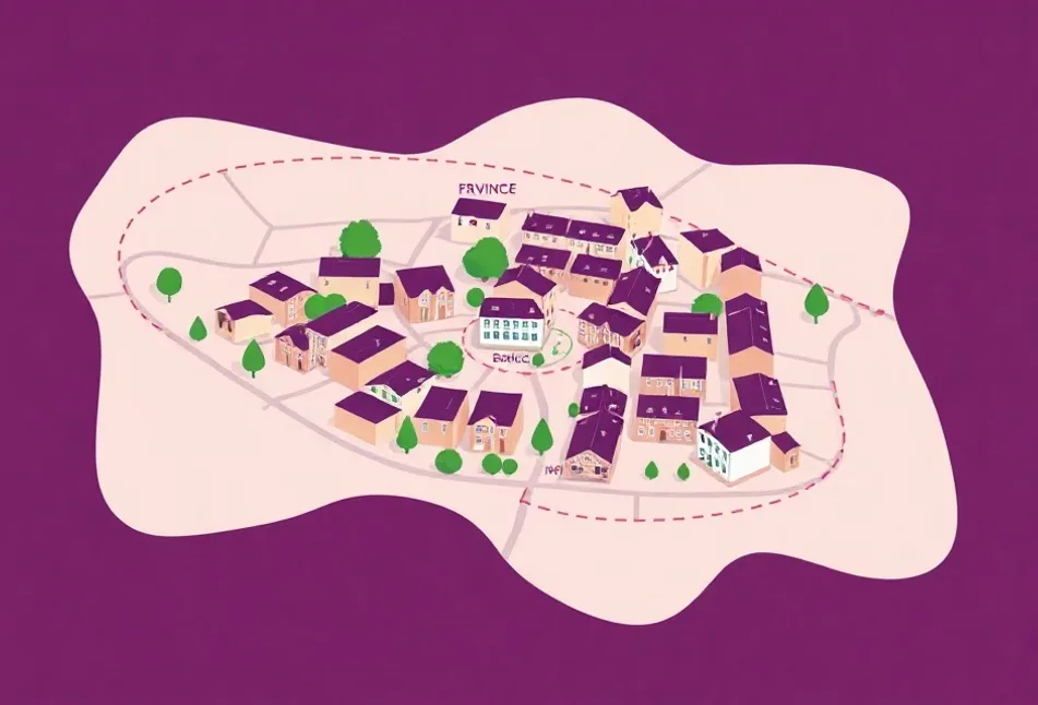Carte du secteur d'intervention autour de Mâcon (71000)